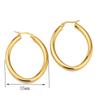 Bten Big Earrings New Arrival Modish Fashionable For Women Gold Tone Color Hoop Earrings Jewelry Round Large Size Hoop EarringsTrendy Jewelry