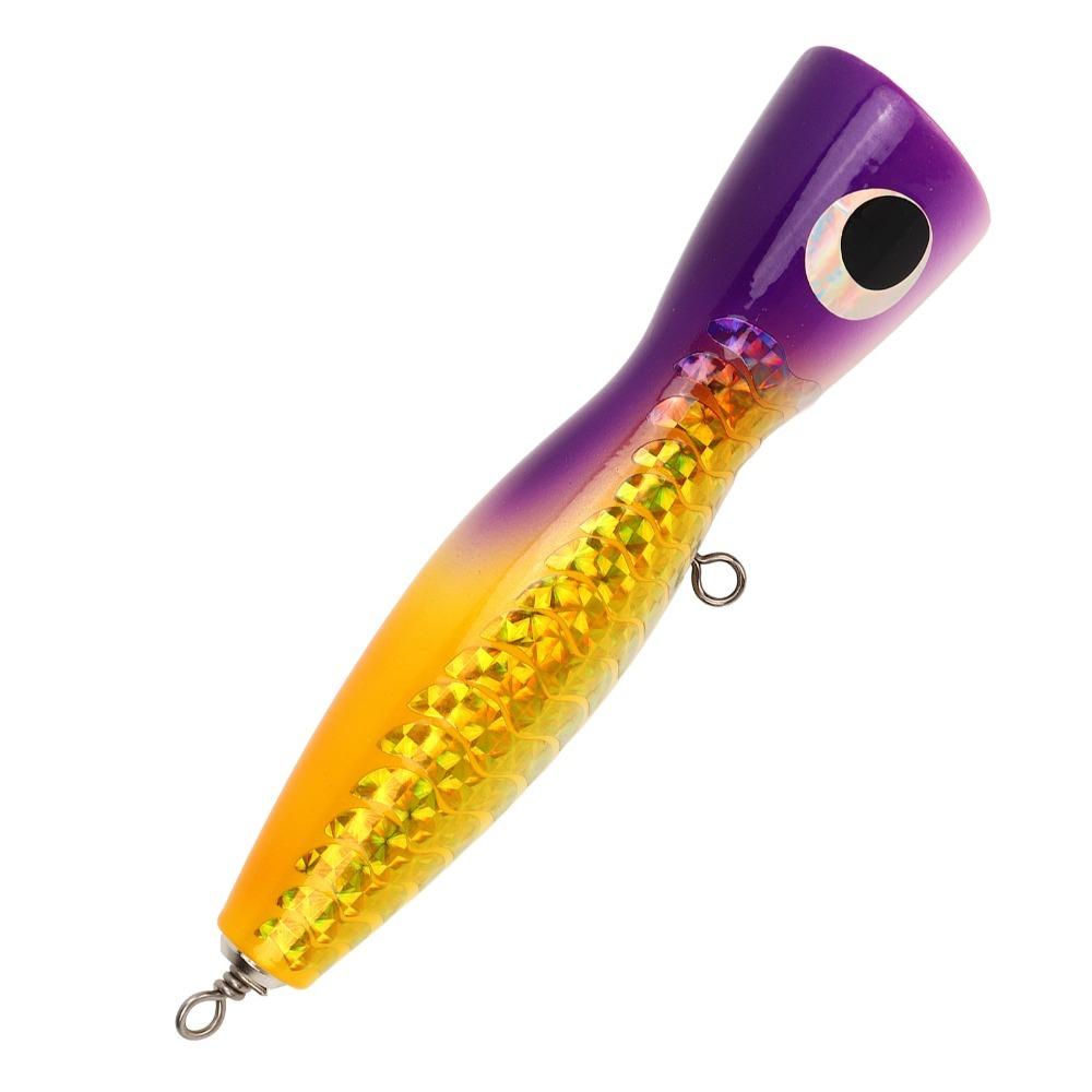 Floating Popper Lure Large Size Water Popper Durable Fishing Popper Lure  for Trout