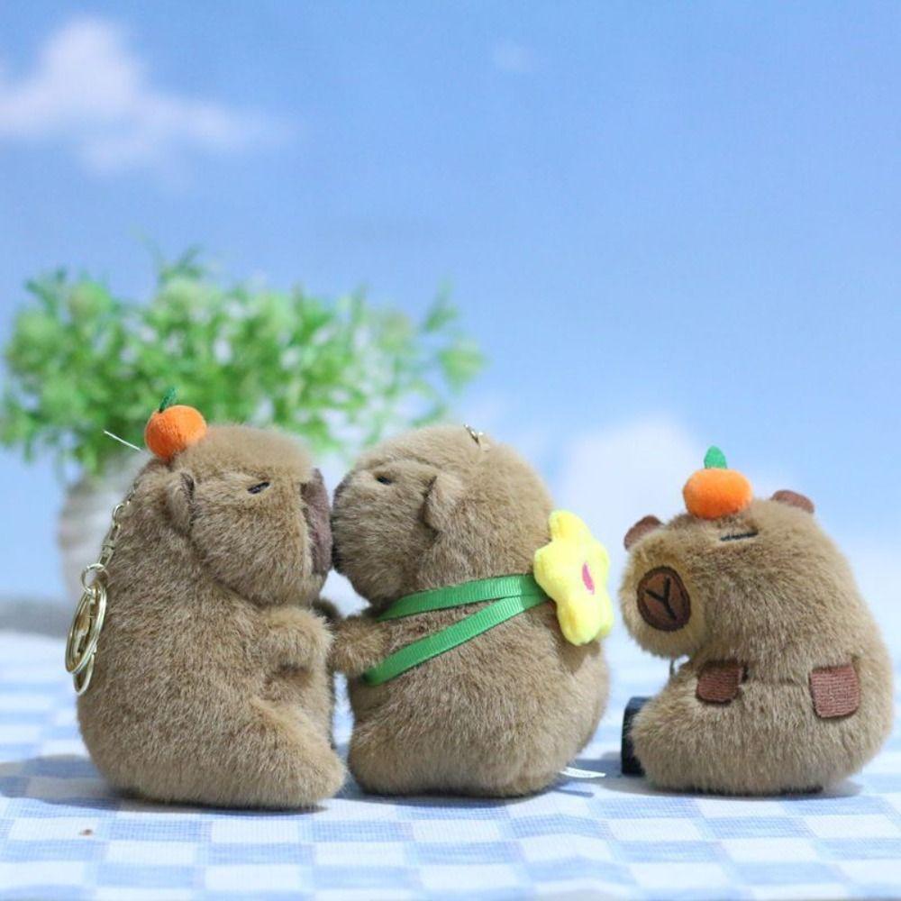 

Stuffed Doll Capybara Plush Pendant Soft Capybara Plush Key Chain Car Key Ring style 4