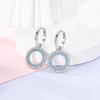 Plated Hoop Earring for Woman Original Eardrop Pendientes Fashion Jewelry Gift