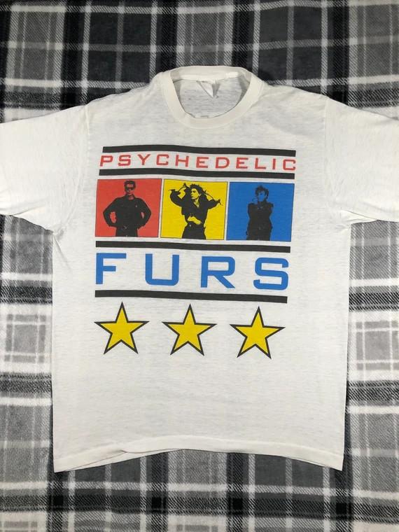 Vintage Psychedelic Furs Band Tour 1987 Shirt Unisex Concert S to 5XL BO163 Unisex T-Shirt XXXXL
