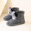 Snow Boots Women's Short Boots Velvet New Women's Boots 2025 Winter Korean Version Cotton Shoes Hairball Panda Short Boots