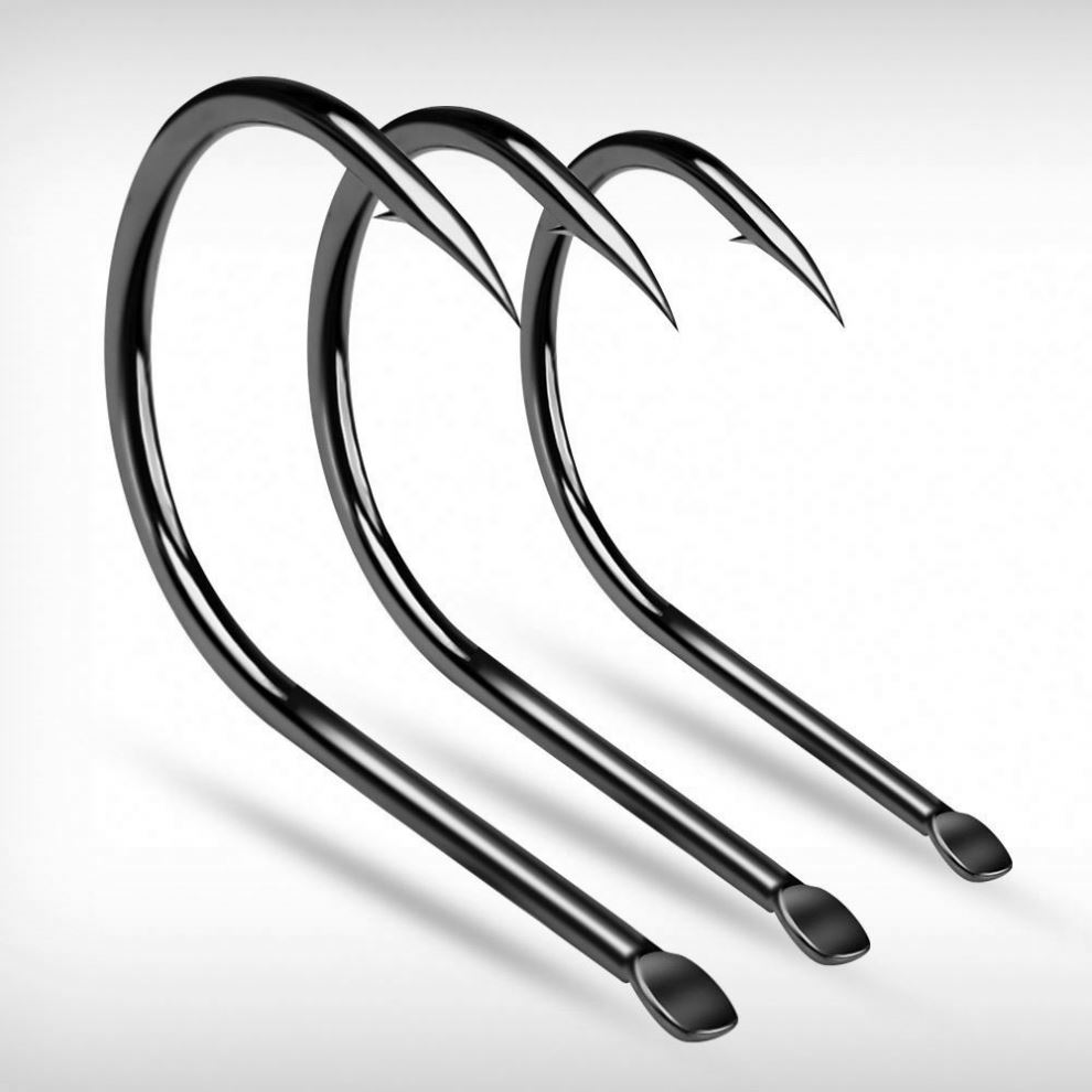 High Carbon Steel Fishing Hooks Set 100pcs for Sea Fishing Tackle