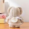 Baby Bear Hand Towel With Soft Coral Fleece For Wedding Favor And Party Decor