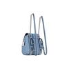 New COACH Convertible Pebbled Leather One Shoulder Backpack Small Size Women's Cornflower Blue C5677-SVCF