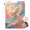 DIY Pearl Art Painting White Peacock Handmade Craft Modern Wall Decor Leisure Relax Activity Nice Gift for Novice Art Practitioners Home