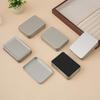 In-stock Mini Silver Rectangular Frosted Tin Box for Jewelry, Hairpins, and Poker Storage