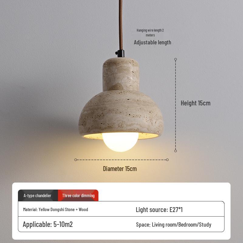 Wabi-Sabi Zen Pendant Light: Retro & Artistic Design for Restaurants, Living Rooms, and Bedrooms