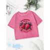 Summer Cotton Crop Tops Womens Strawberry Estival A Berry Good Timeprints Washed T-Shirt O-Neck Regular Fit Tees Clothes