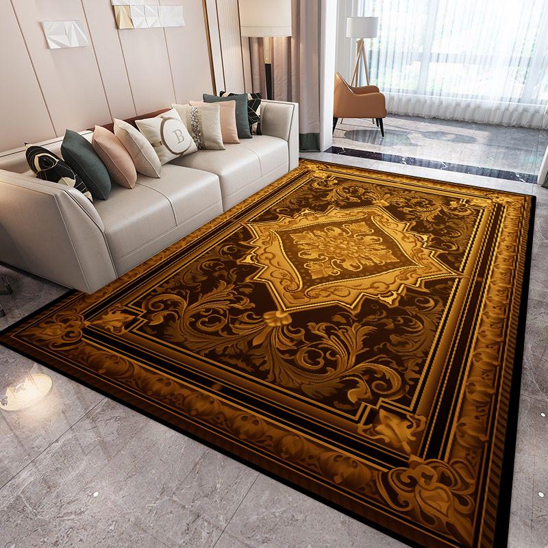 Große Größe Perserteppich Wohnzimmer Luxus Heimdekoration Teppiche Rutschfest Schlafzimmer Weiche Matte Waschbar Couchtisch Lounge-Teppiche