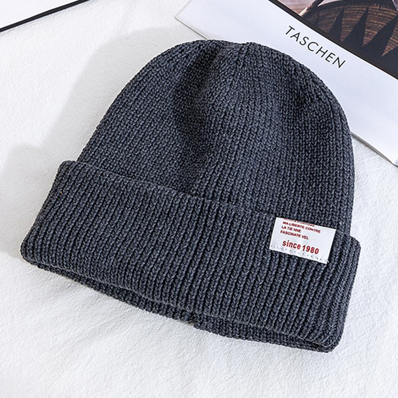 Women's Winter Hats Casual Candy Color Beanie For Female Streetwear Warm Knitted Hat Outdoor Knitted Hat