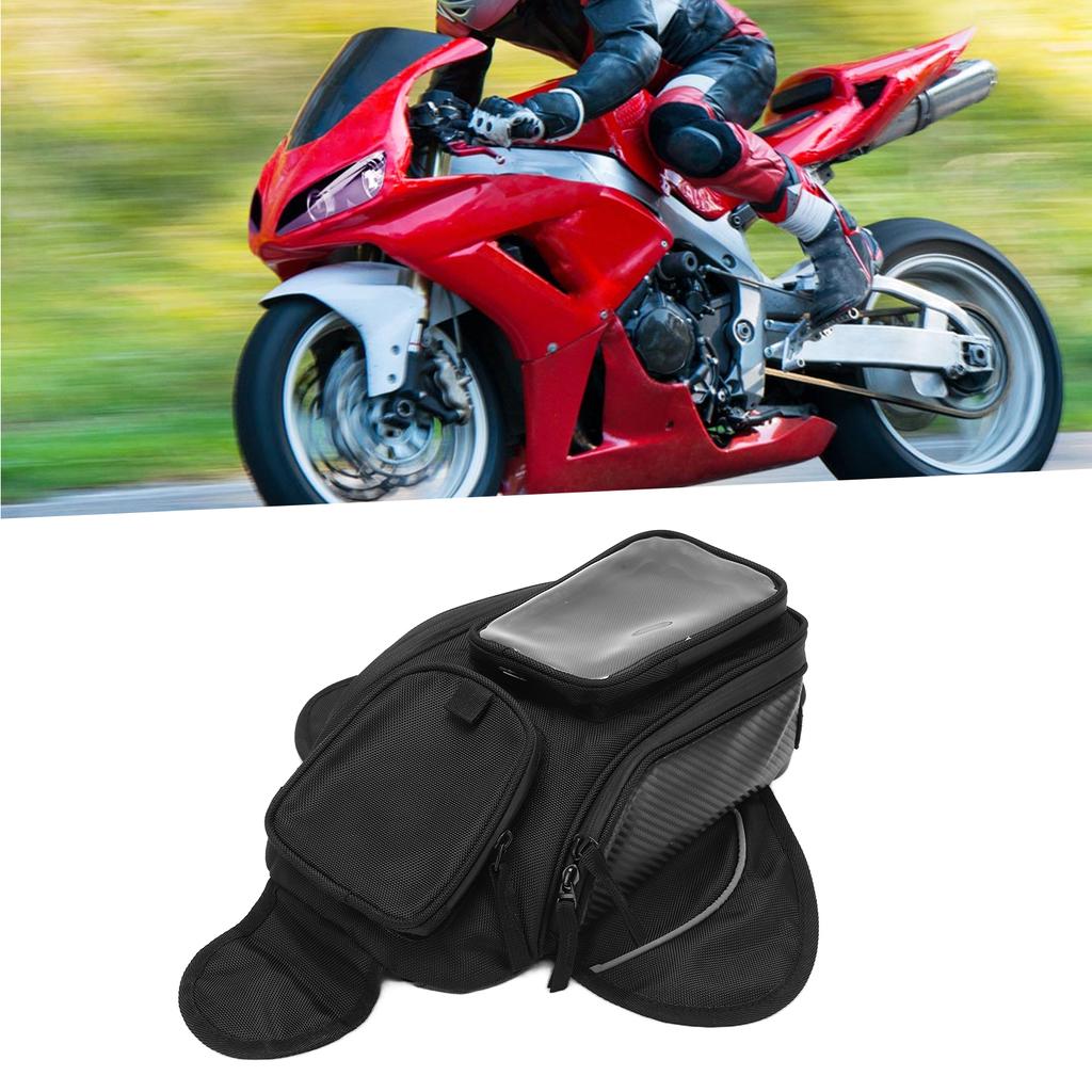 Motorcycle Tank Bag Decorative Backpack Oxford Cloth Waterproof Wear Resistant for Riding