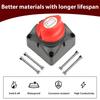 On/Off 2 Position 275A Marine Battery Disconnect Switch 12V-48V Waterproof Battery Kill Switch for Car Vehicle RV and Boat