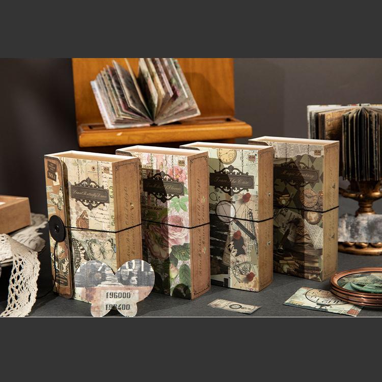 Retro mini příručka Dekorativní materiály Kniha karetní hry Kniha mechanismů staré série Twilight Kniha kreativní dárková krabička