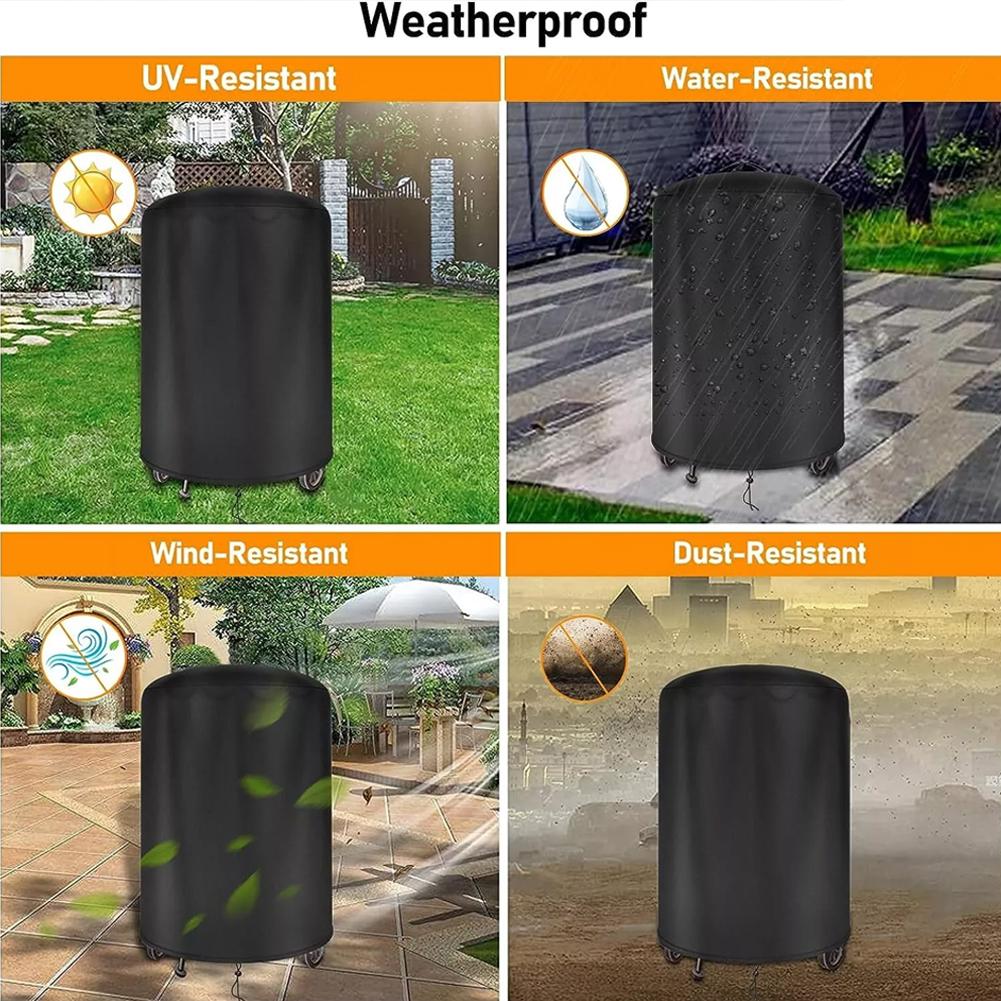 1Pcs Kettle BBQ Cover Waterproof BBQ Barbecue Cover Diameter 77CM/58CM Outdoor Waterproof Barbecue Cover Round BBQ Coverings