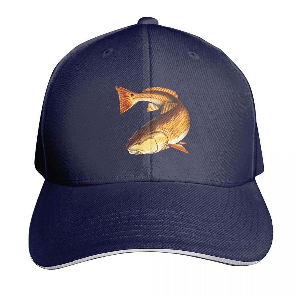Redfish Fishing Lake River Fish Red Drum Channel Bass Puppy Drum Baseball Cap Men Women Casual Summer Sport Sun Cap