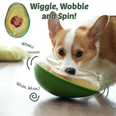 Brinquedo para Animais de Estimação em Forma de Abacate Alimentador para Animais de Estimação Ambientalmente Amigável Tigela para Alimentação Lenta para Cães Pequenos Médios Gatos Antivômito