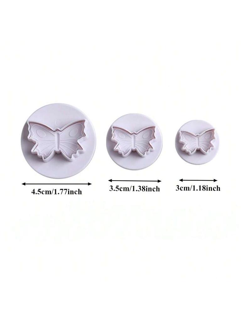 3/4 Pieces Peach Blossom Shape Biscuit Cutters Cookie Stamps Plunger Cutter Fondant Molds Embossing Spring Mold Baking Tool