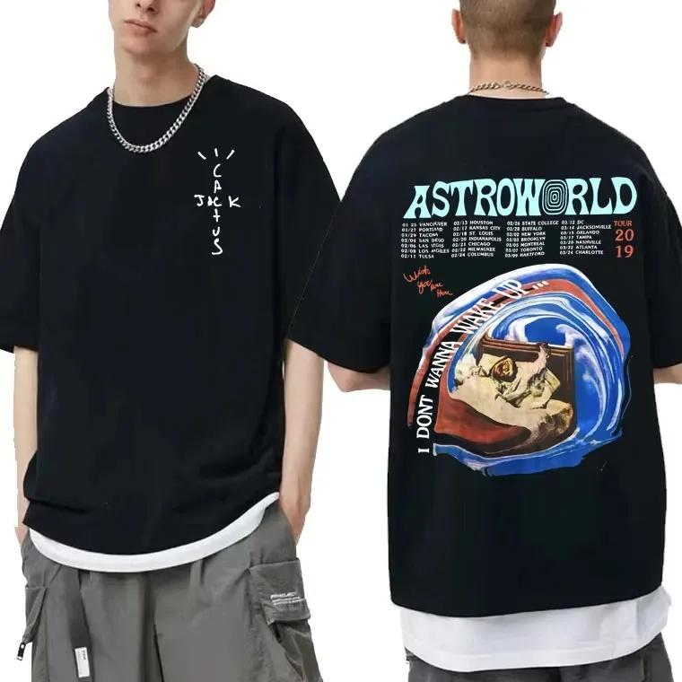 Cactus Jack Tshirt Awesome Streetwear Oversized T Shirts UnisexFashion Loose T-shirt Hip Hop Trend Tee Short Sleeve