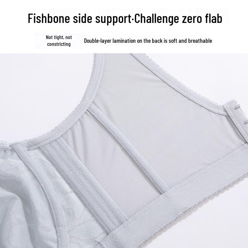 Verstellbarer kabelloser Übergrößen-BH: Schlankmachend, Stützend, Anti-Hängend, Ultradünnes Design für einen minimierten Brust-Look