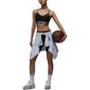 Jordan Sport Indy Logo Lettera Semplice Confortevole Morbido Asciugatura Rapida Biancheria Intima Sportiva Donna Nero FV6499-010