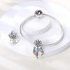 925 Sterling Silver Colorful Zircon Dreamcatcher Charms Beads Pendants FitFashion Original Bracelets DIY Jewelry Making