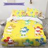 Bright Yellow Mickey Mouse Print Bedding Set, Comfortable and Warm, The Perfect Choice for Decorating A Child's Bedroom.