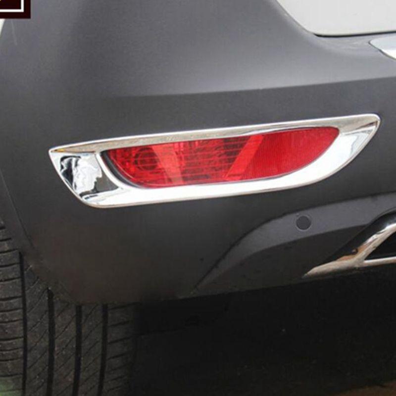 ABS Chrome Rear Tail Bumper Fog Light Lamp Decoration Stickers Cover Trim Fit For Peugeot 5008 / GT 2017 - 2024 Car Accessories