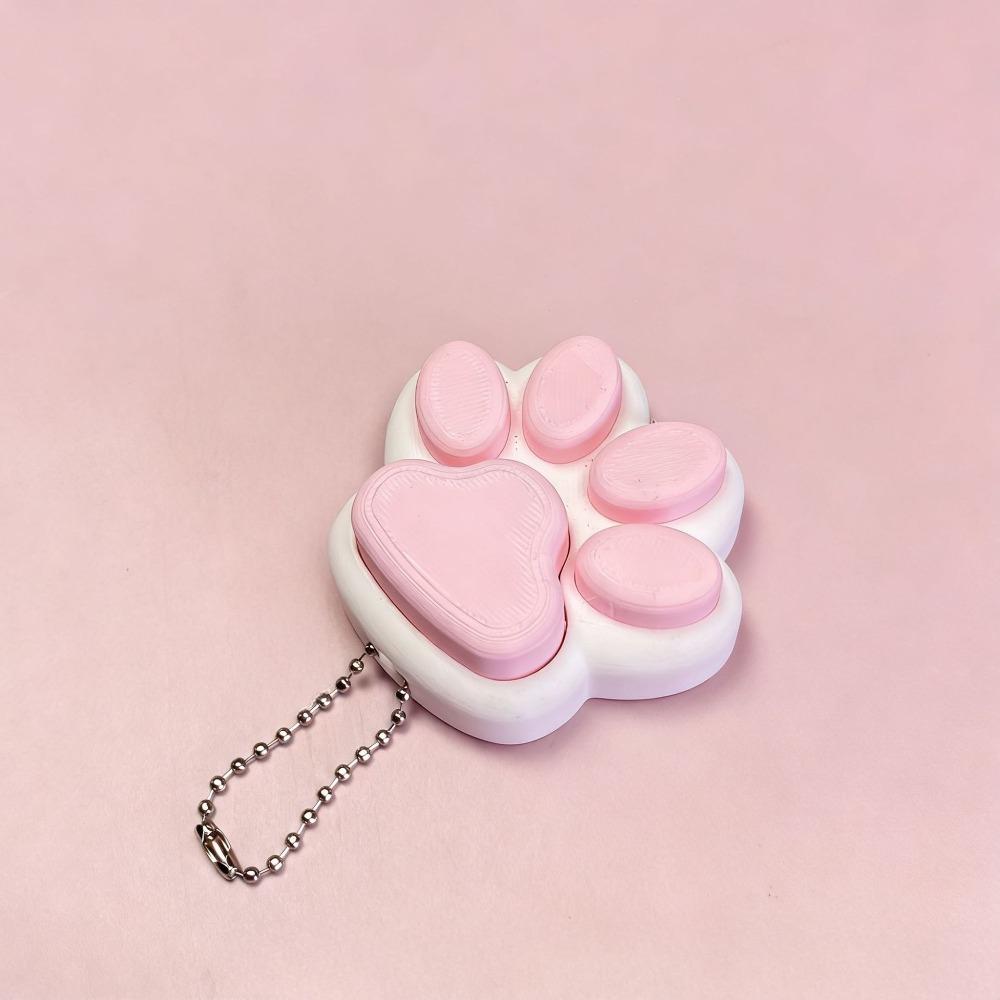 

Relief Stress Cat Paw Press Toy Cat s Paw Shape Bag Charm Funny Fidget Keychain Adult Toy