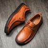 FashionMen Leather Shoes Casual Handmade Soft Men Sneakers Breathable Driving Shoes Designer Men Loafers Dropship Moccasins Shoes 38-48