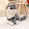 Soft Plush Stuffed Animal Cat Fluffy Plush Cat Toy Sitting Cat Simulation Cat Doll  Sofa Decor