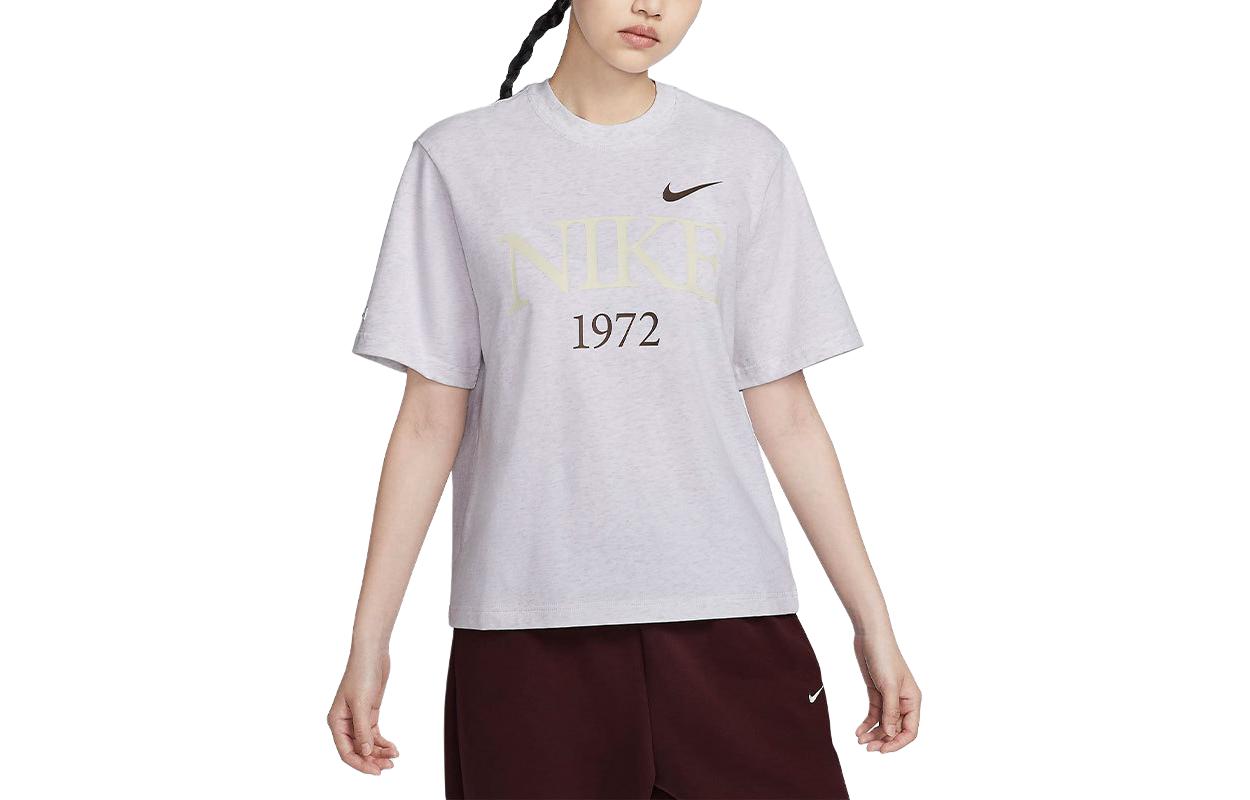Nike T Shirt Women s Birch Wood FQ6601-051 L