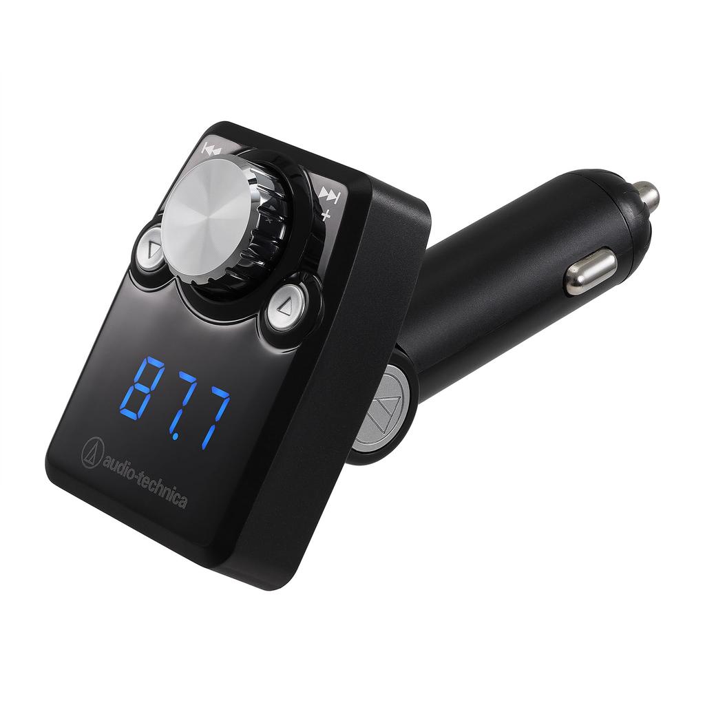 SV Bluetooth FM Integrated 141 Smartphone and Tablet Audio DC No Silver Audio-Technica AT-FMR3BT Transmitter, Channels, Charging, 3.5mm Output,