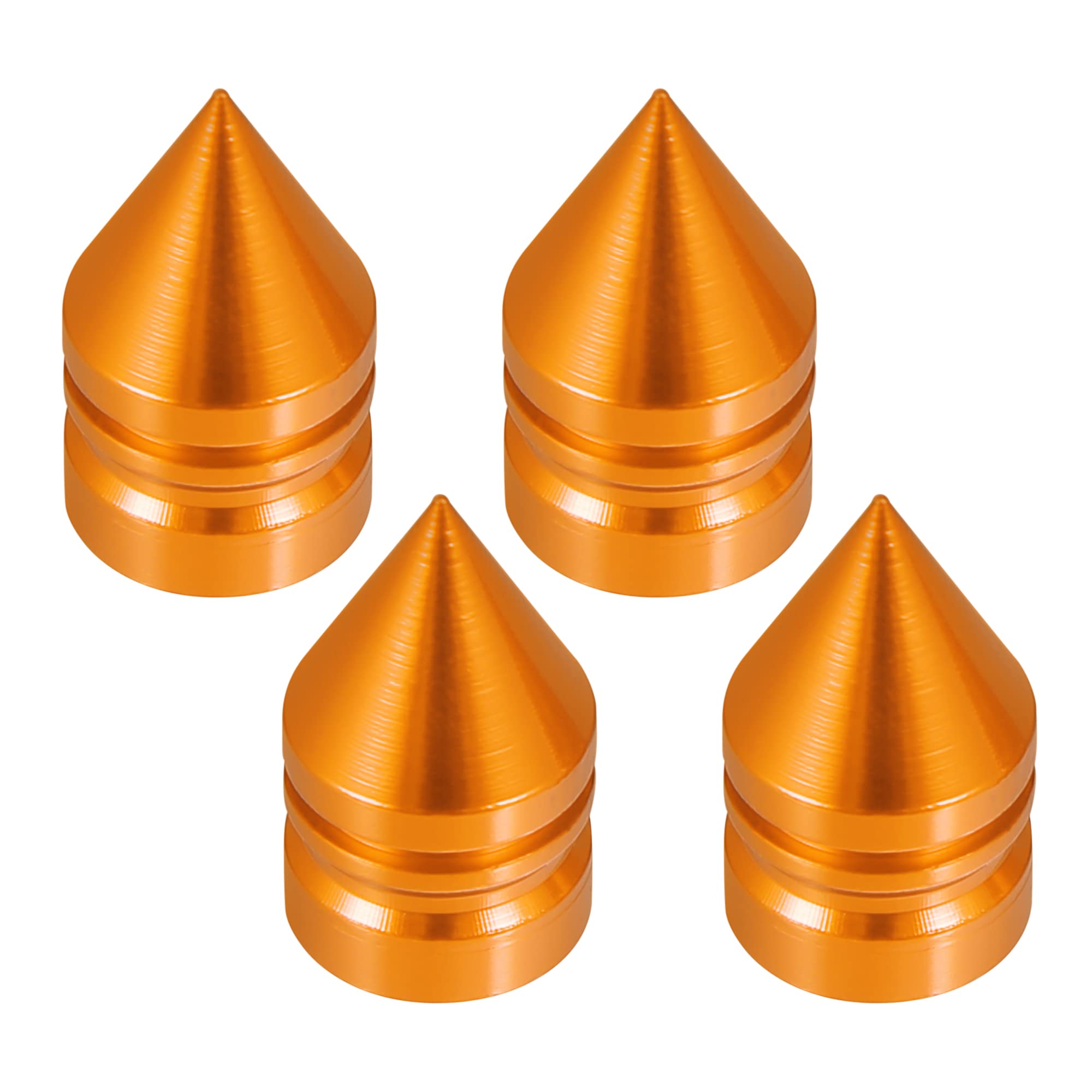 

uxcell Tire Valve Caps Tire Valve Stem Caps Dust Valve Caps for Motorcycles Wheels Tower Shape 4pcs Orange оранжевый