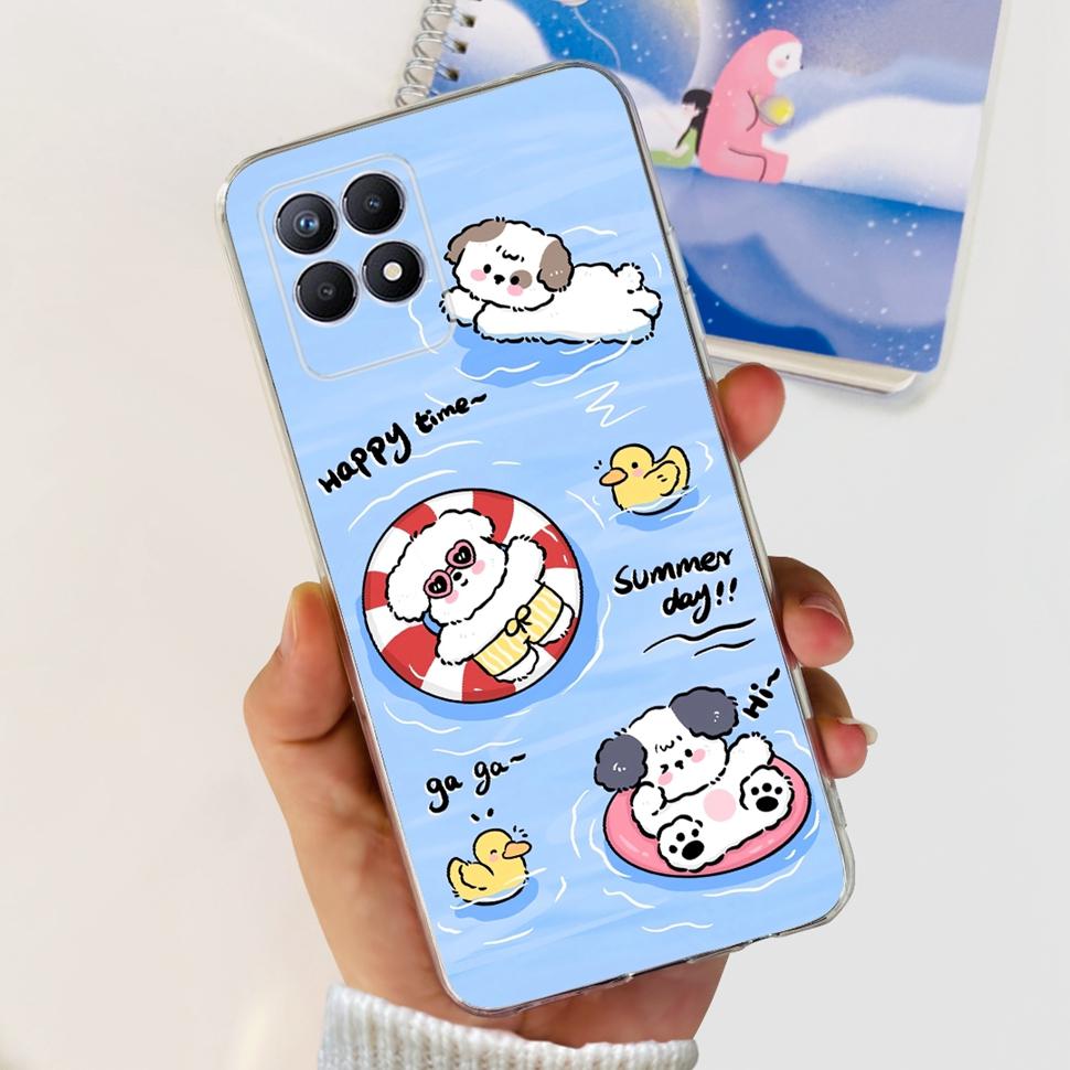 For Realme 8i Case Realme8i RMX3151 Cute Panda Cartoon Cover Soft Silicone Case For Oppo Realme Narzo 50 Narzo50  Fundas Capa