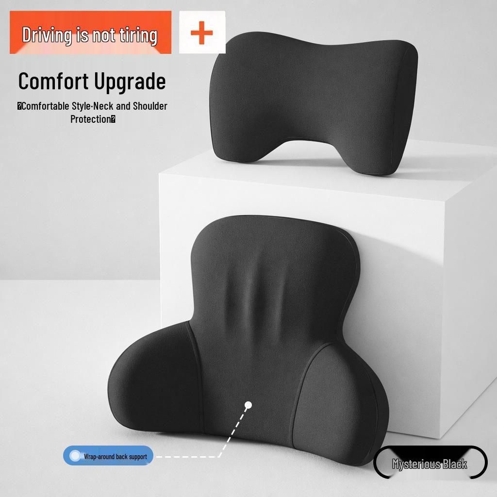 Compatible Headrest Neck Pillow & Lumbar Support Cushion for Lantu FREE, Taishan, Zhiyin, and Zhuiguang L Cars.