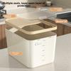 Plastic Sealed Jar Sliding Lid Rice Bucket New Grain Storage Bin  Kitchen Use