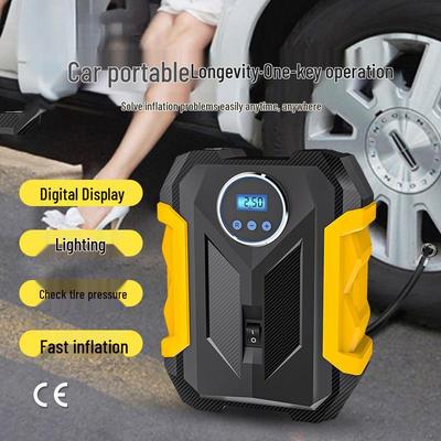 Tragbare digitale Reifenfüllpumpe mit Licht für Elektroautos