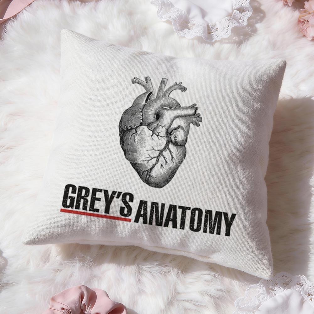 G-Greys Anatomy Cushion Cover Premium Comfort Reversible Pillow Cove -Two In One Design for Any Room & Car Interior