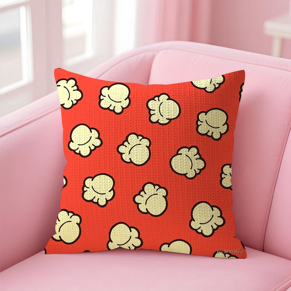 Classic Popcorn Pattern Cushion Cover Comfort Sofa Bed Silky Elegant Invisible Zipper Decorative Holiday Gifts
