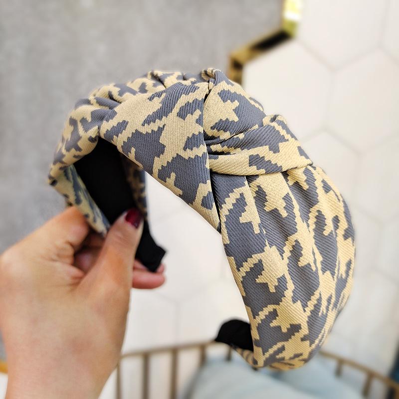 Spring Summer Women Beautiful Print Cloth Knotted Hairbands Fashion Girls Hair Hoop Accessories