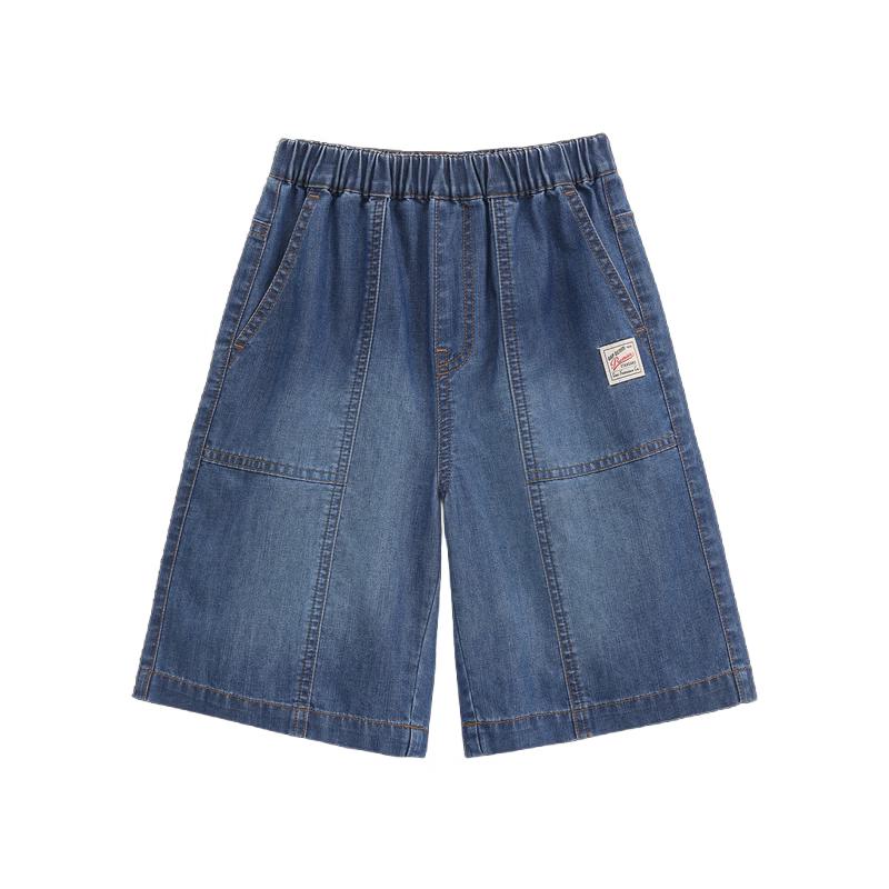 Gap Boys' Classic Washed Elastic Waist Denim Shorts
