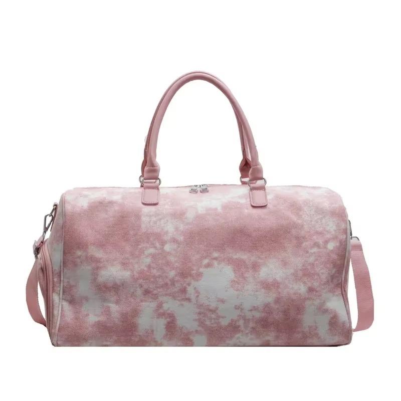 Lässige Nähgarn-Reisetaschen in Volltonfarben, hochwertige, modische Canvas-Umhängetaschen mit großem Fassungsvermögen und Reißverschluss für Damen