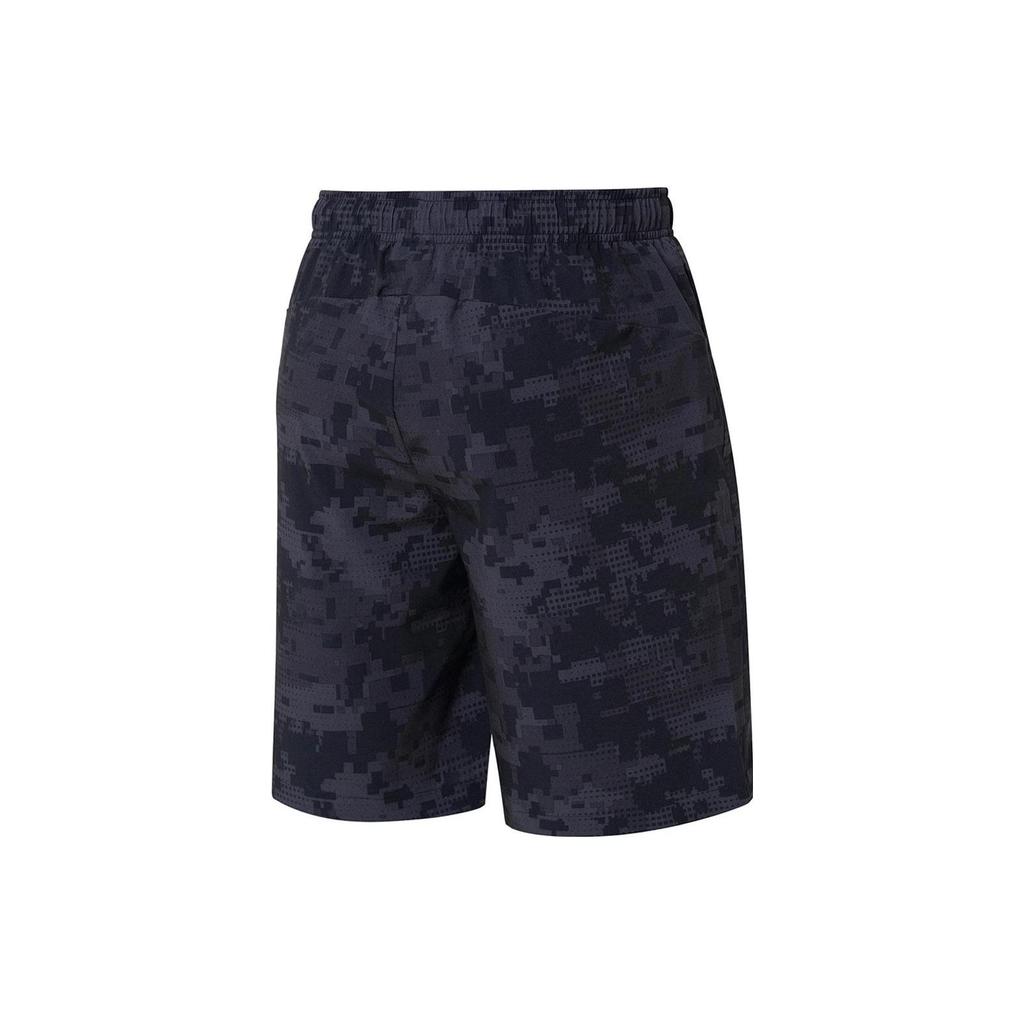 Li Ning Training Series Full Print Breathable Reflective Sports Shorts Men Shorts Standard-Black AKSS563-1