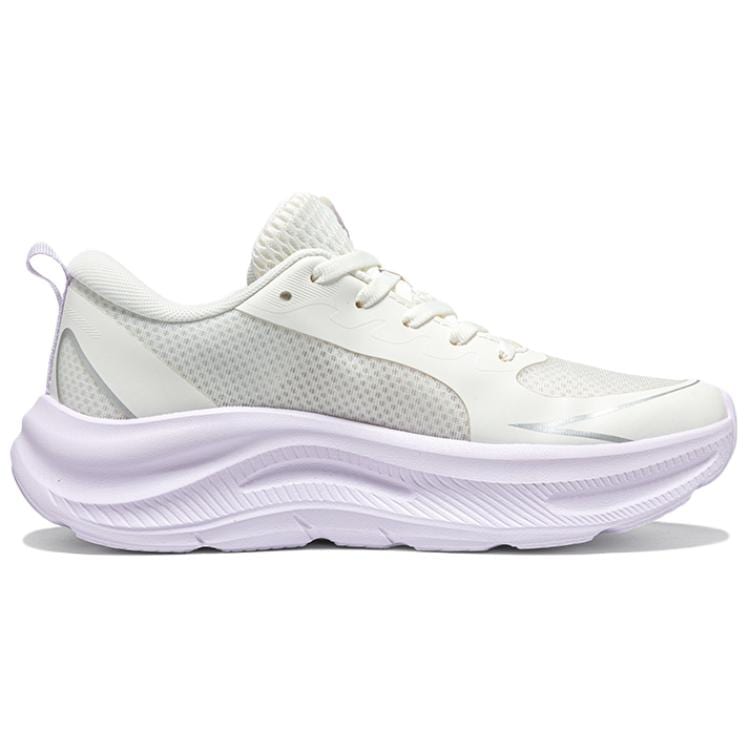 361 Slip Resistant Abrasion Resistant Low Top Casual Sprint Running Shoes Women's White Purple 582522231 /