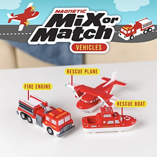 Bornelund Popular Playthings Mix & Match Fire & Rescue Toys (Around 3 Years Old) PPT60317