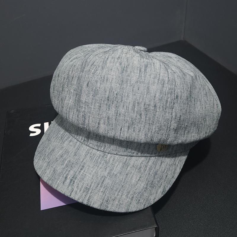 New Retro Literary Octagonal Hat Children's Spring Face Newsboy Hat Versatile Fashion Painter Hat