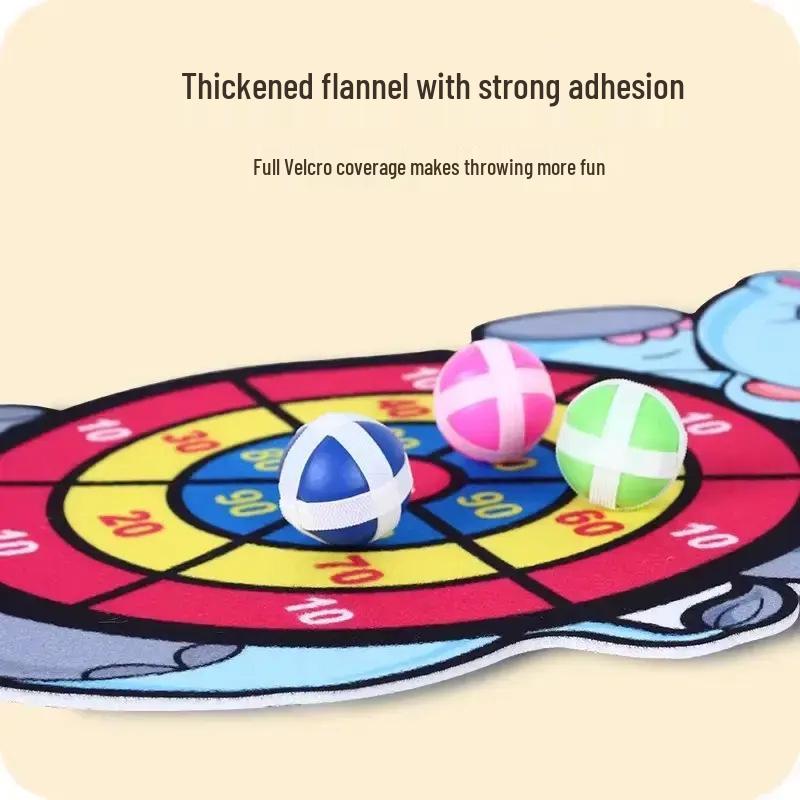 Children's Sticky Ball Dartboard Toy Set - 5 Pieces for Parent-Child Interaction