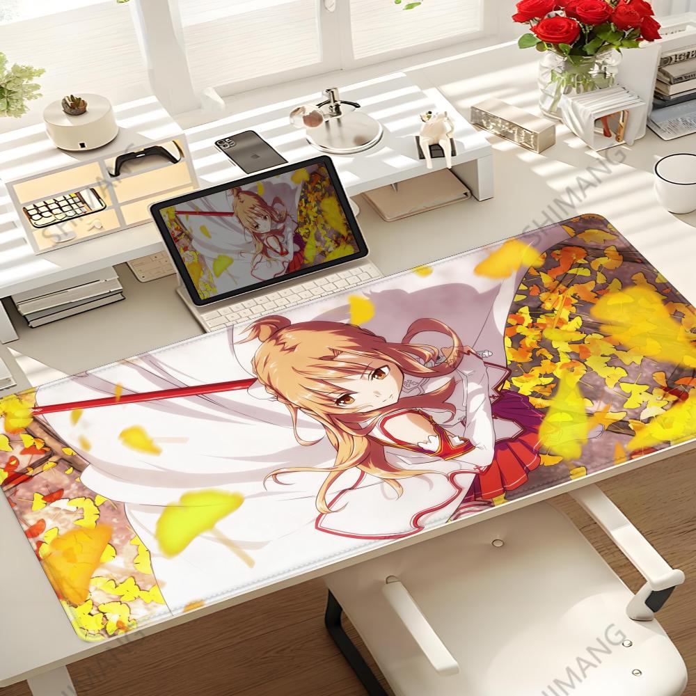 SSword Art Onlinee Mouse Pad Desk Mouse Pad Cute HD Desk Pad Extended Gaming Keyboard Mats Large xcm XXL Gamer Mousepad