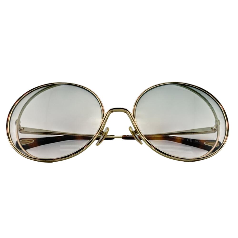 Chloe CH0037SA Round shape metal HANAH sunglasses gold metal Used